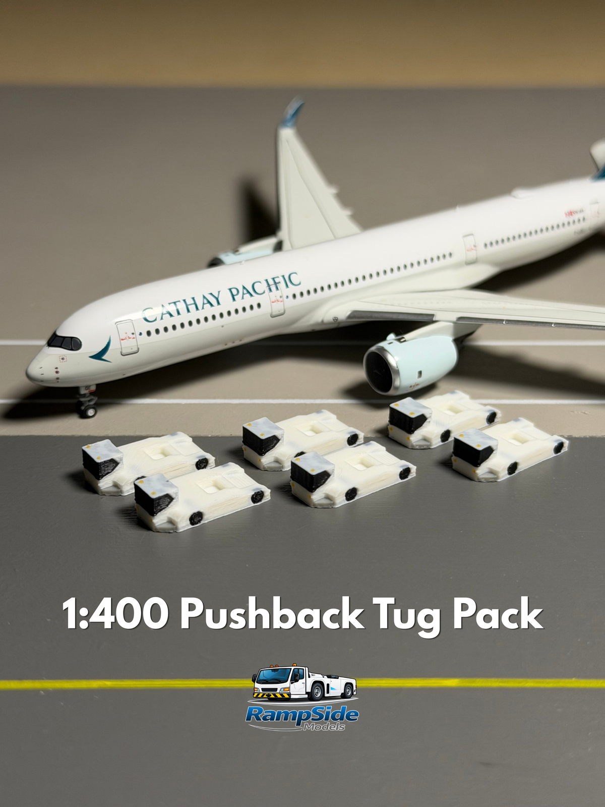 1:400 Scale Airport Functional Pushback Tug 6-Pack