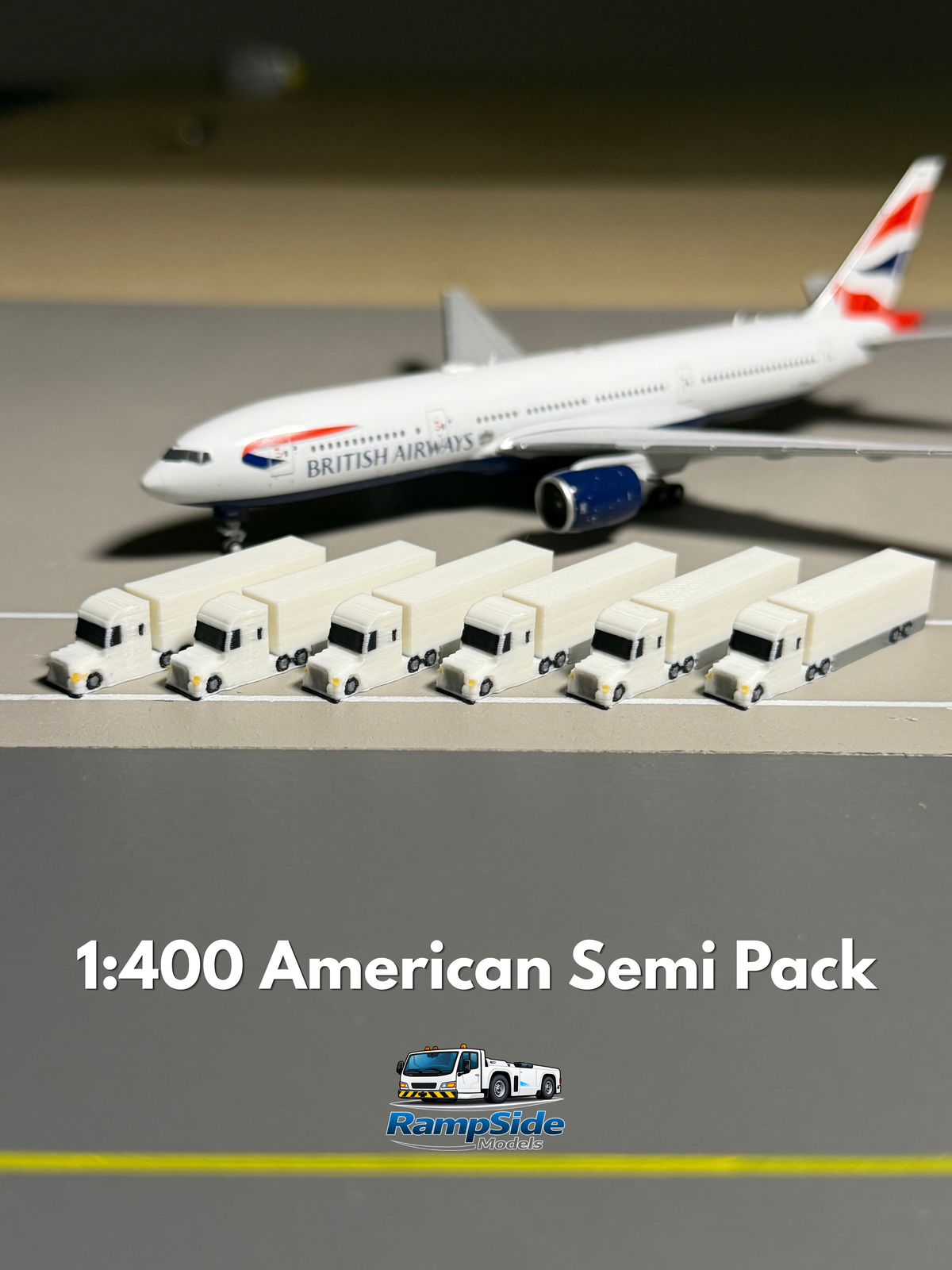 1:400 Scale American Semi Truck 6-Pack