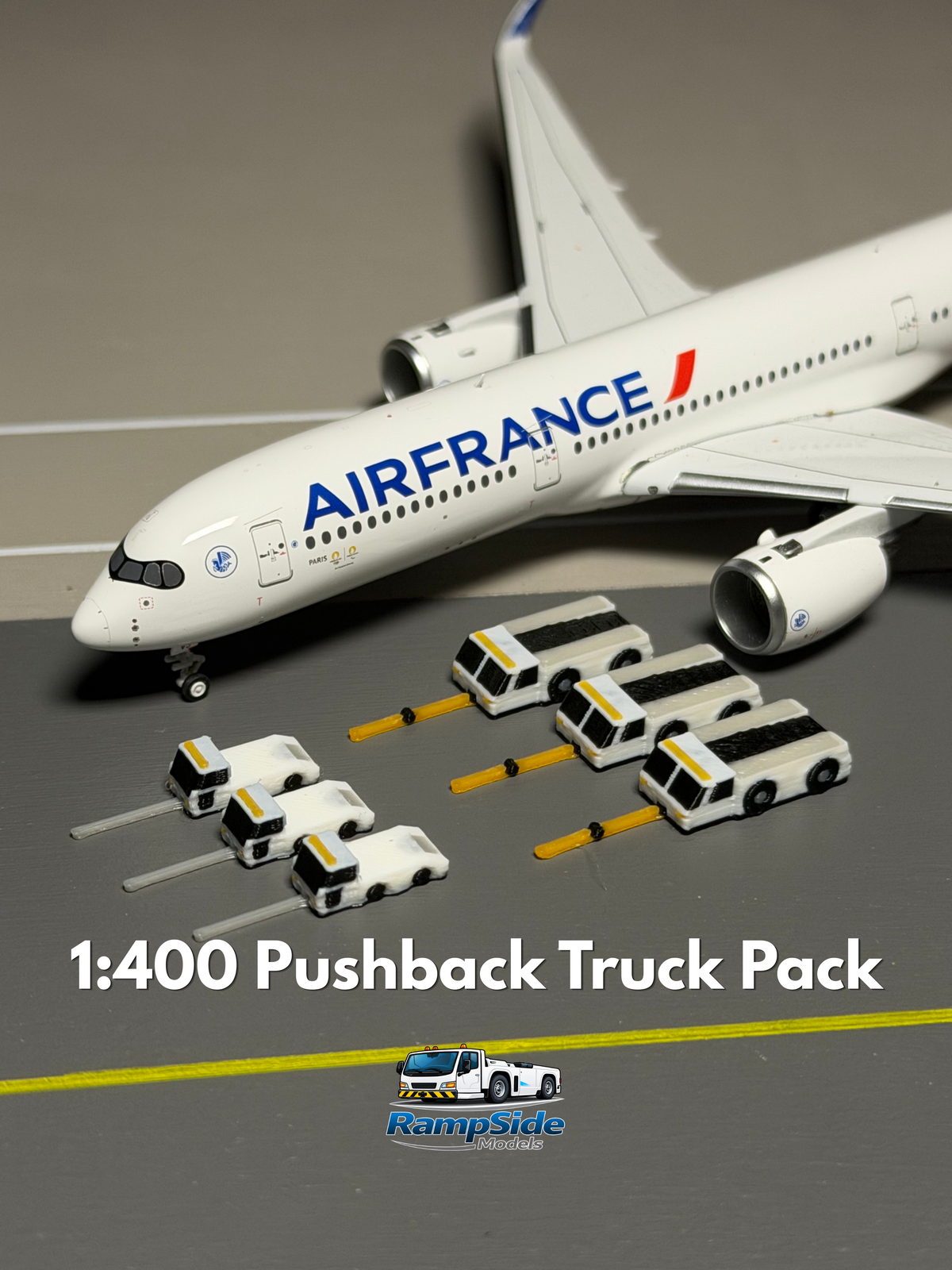 1:400 Scale Airport Pushback Tug Bundle 6-Pack