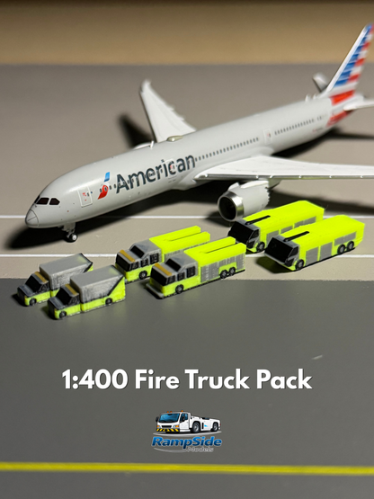 1:400 Scale Airport Fire Truck Pack (Lime Green)