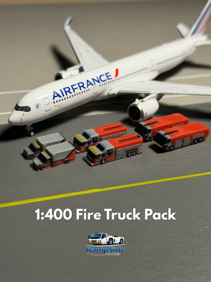 1:400 Scale Airport Fire & Rescue Pack (Red)