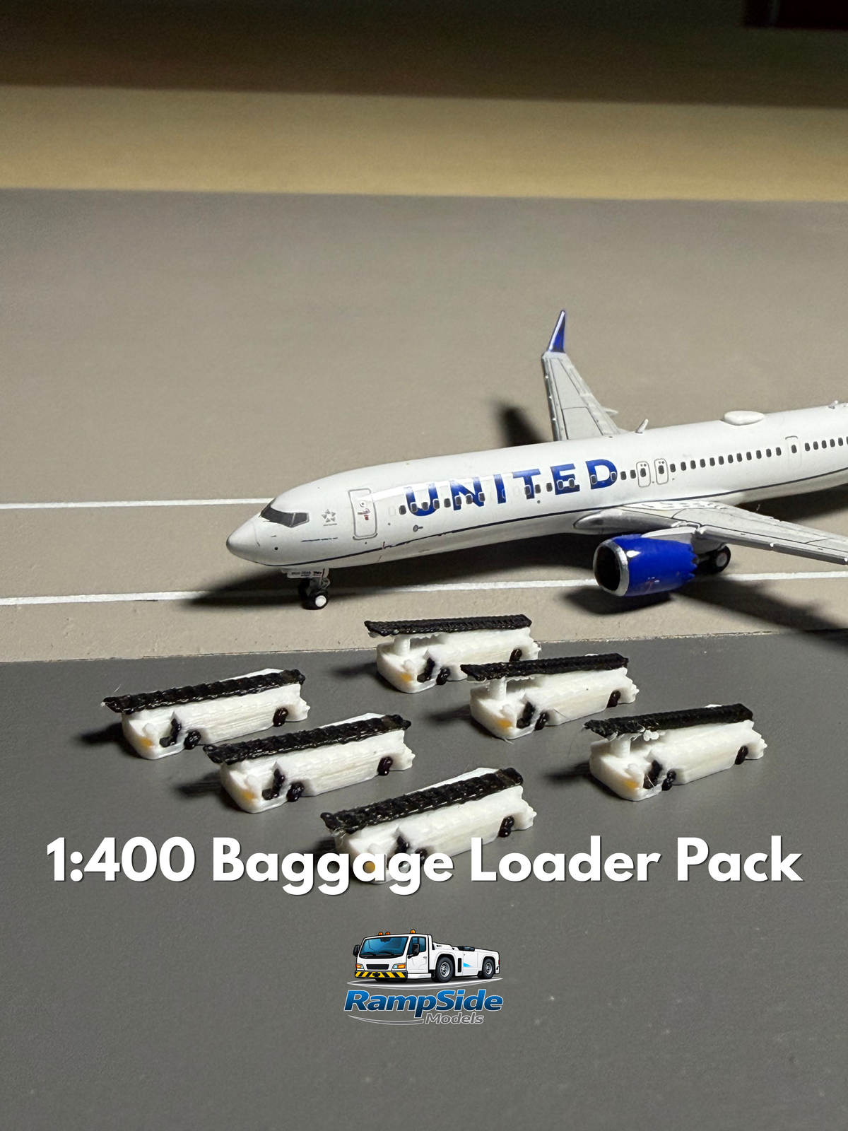 1:400 Scale Cargo Belt Loader 6-Pack