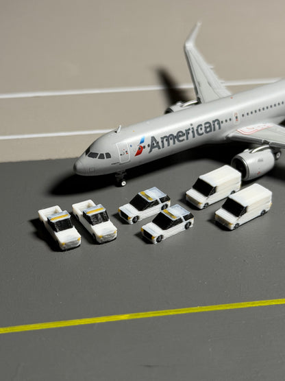 1:400 Scale Airport Utility Vehicles 6-Pack