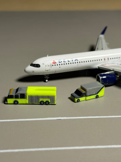1:400 Scale Airport Fire Truck Pack (Lime Green)