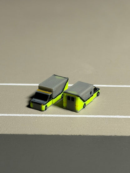 1:400 Scale Airport Fire Truck Pack (Lime Green)