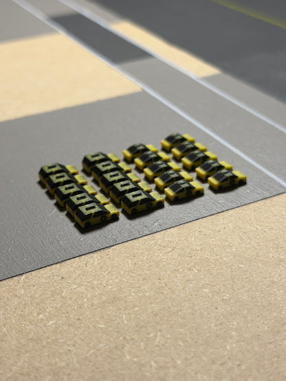 1:400 Scale Airport Taxi Vehicle x20 Pack